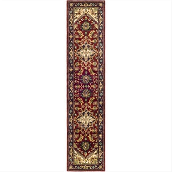 Safavieh 2 ft. - 3 in. x 20 ft. Runner- Traditional Heritage Red Hand Tufted Rug HG625A-220